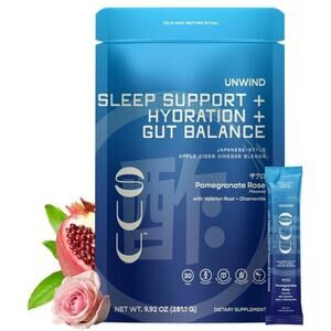 Natural Sleep Support Hydration Powder Packets - Melatonin-Free Sleep Aid -